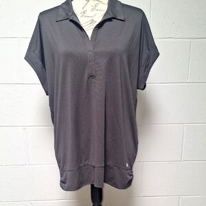 OGIO Gray Relaxed Boxy Polo Golf Top